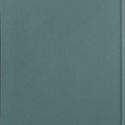 Capa de livro ou caderno verde-azulada