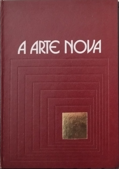 Capa de livro vermelha com título branco e relevo em quadrados