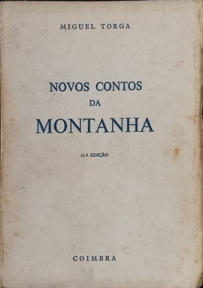 Capa de livro antigo Novos Contos da Montanha de Miguel Torga