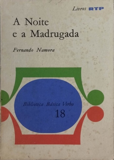 Capa de livro A Noite e a Madrugada de Fernando Namora com gráficos coloridos.