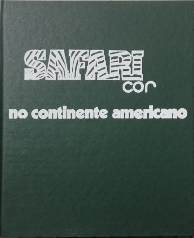 Capa de livro verde escura com texto branco SAVANA cor no continente americano.