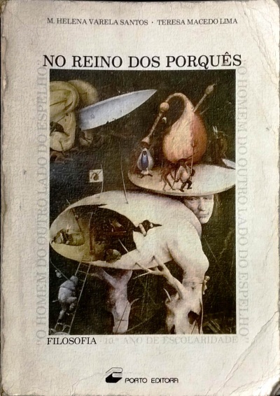 Capa de livro com ilustração surrealista e texto em português.