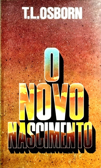 Capa de livro castanha com texto tridimensional colorido que simula pôr do sol