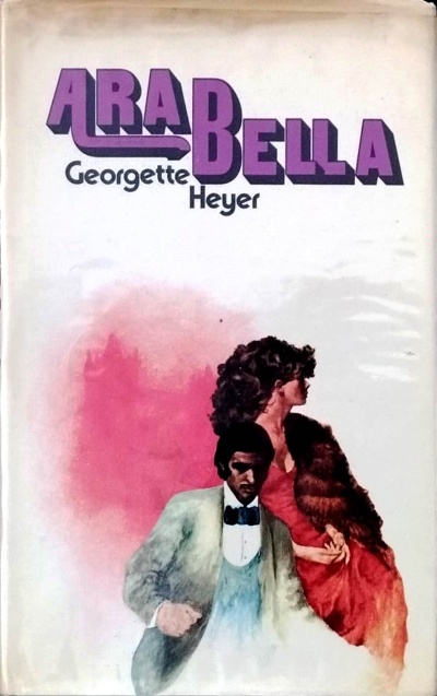 Capa de livro Arabella de Georgette Heyer com ilustração de homem e mulher