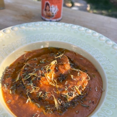 Dip de legumes assados