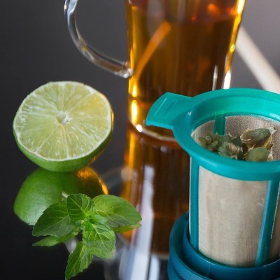 Goldton Set - 2 infusores em malha micro-fina de inox para chá/infusão/café