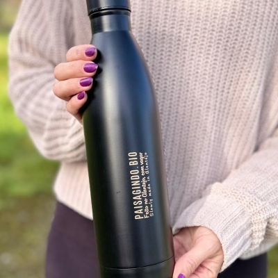 Garrafa térmica "antracite" em inox  (810 ml)