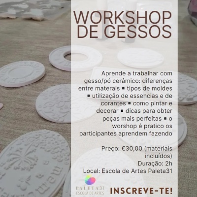 Workshop Gessos perfumados e decorativos