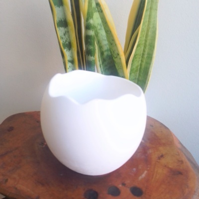 Ovo recortado em gesso perfumado/pó cerâmico