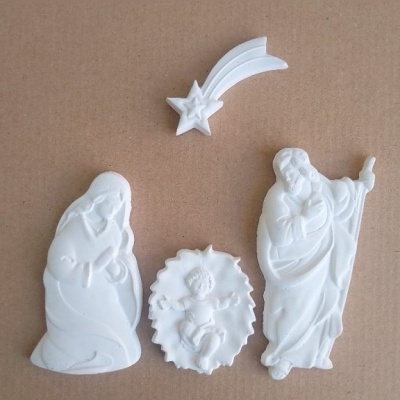 Presépio de Colar em Gesso Perfumado/Pó Cerâmico