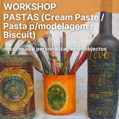 Workshop Pastas - decoração e personalização de objetos
