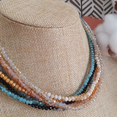 Fio com Cristais Checos