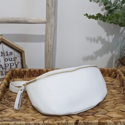 Mala Média em Pele tiracolo/cintura