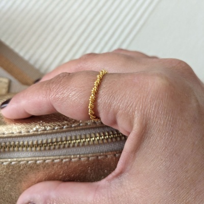Anel Torcido Fino