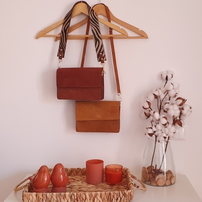 Mala Camurça com Animal Print