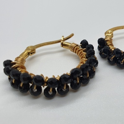 Argolas com Cristais