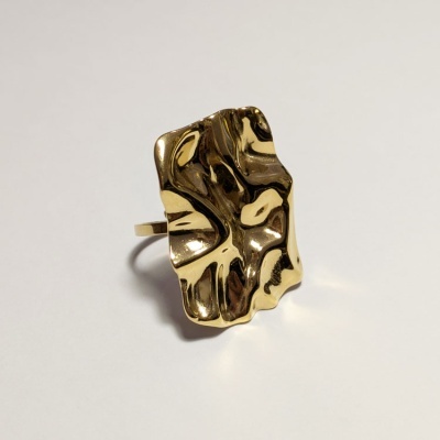 Anel efeito enrugado