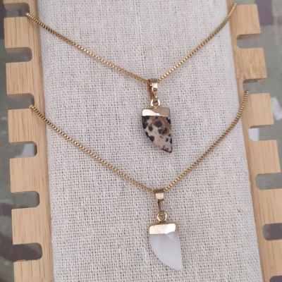 Colar em Aço com Amuleto