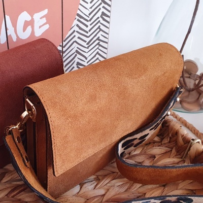 Mala Camurça com Animal Print