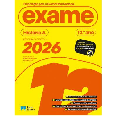 Preparação para o Exame Final Nacional 2026 - História A - 12.º ano Preparação para o Exame Final Nacional 2026 - História A - 12.º ano