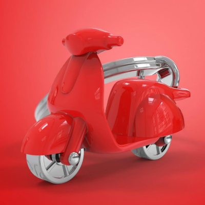 Porta chaves Metalmorphose - MTM999-01 - Scooter Vermelha
