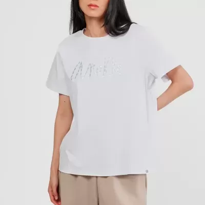 T-shirt Branca C/Logótipo Anekke Mademoiselle