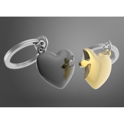 Porta chaves Duplo Metalmorphose - MTM306-01 - Dois Corações