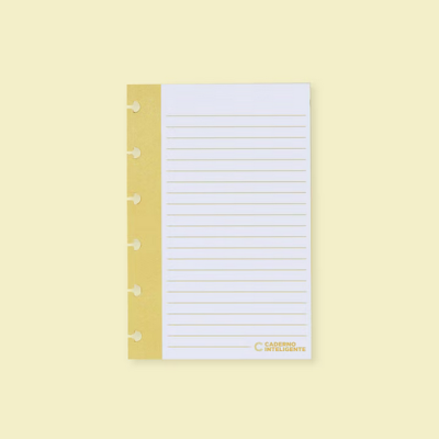 Folhas Pautadas Vertical - Caderno Inteligente