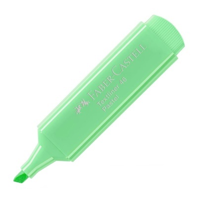 Marcador fluorescente verde pastel Faber Castell Textliner 46