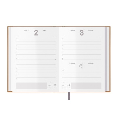 Agenda Dohe Diária - Estoril – 14 x 20 cm. – Camel