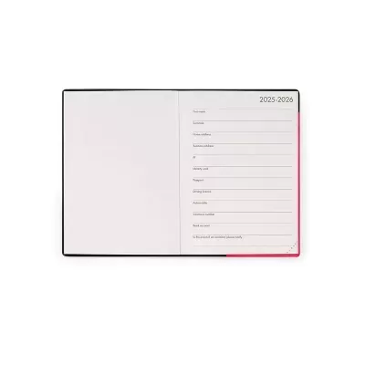 Agenda Legami Small 12 Meses Diários Diary - Vermelho