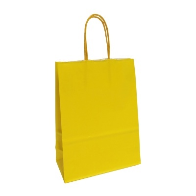Saco de Papel Asa Torcida 137 - Amarelo