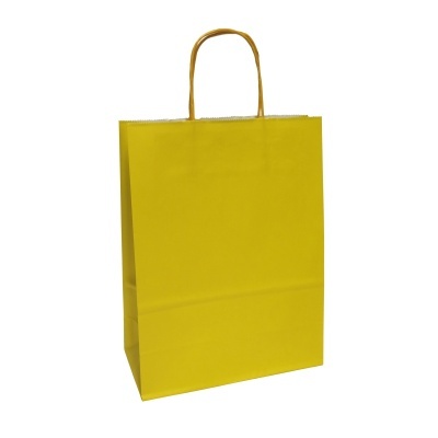 Saco de Papel Asa Torcida 137 - Amarelo