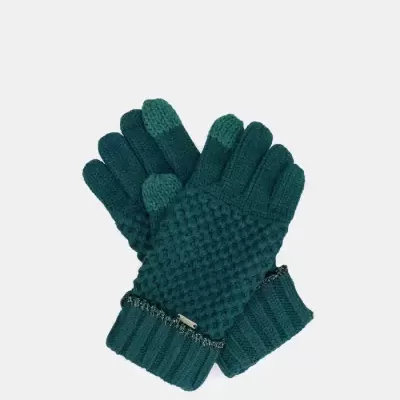 Luvas De Malha Verde Anekke