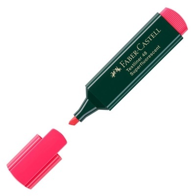 Marcador texto Faber-Castell Textliner 48 Superfluo fluorescente rosa