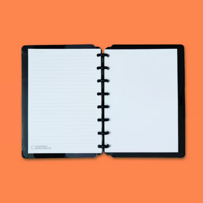 Caderno A5 All Black - Caderno Inteligente