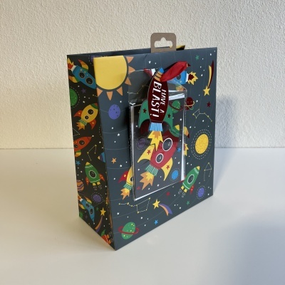 Saco Solar System c/postal de aniversário