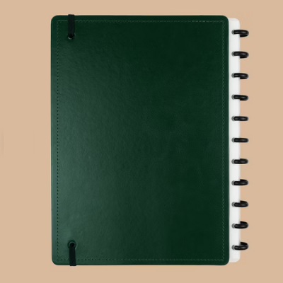 Caderno Grande Dark Green - Caderno Inteligente