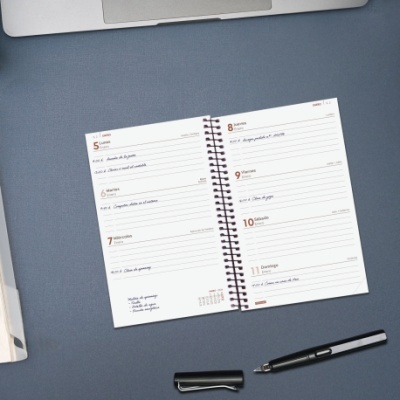 Agenda Finocam 2026 Semanal Beta Preto