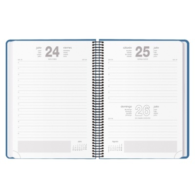 Agenda Dohe Diária - Évora – 14 x 20 cm. – Azul