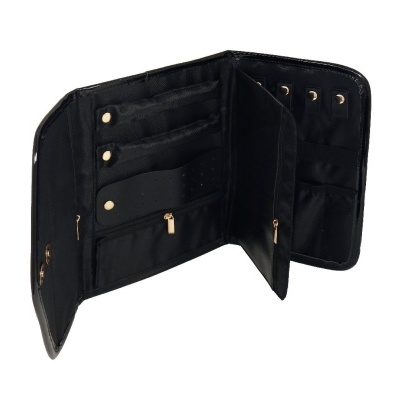 Bolsa Porta Jóias Envelope M Camomilla Tweed Couture Preto