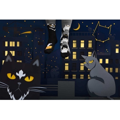 MEIAS MANY MORNINGS - Black Cat