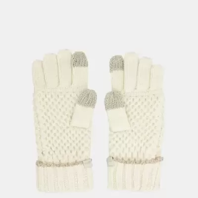 Luvas De Malha Bege Anekke