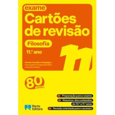 Cartões de revisão - Livro Filosofia - 11.º ano