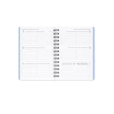 Agenda Legami Small Espiral 12 Meses Diários - Blue Corgi