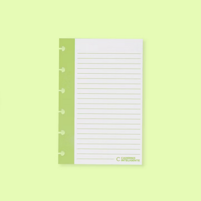 Folhas Pautadas Vertical - Caderno Inteligente