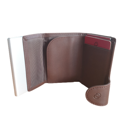 Porta Cartões C-Secure 1703 Castanho Escuro