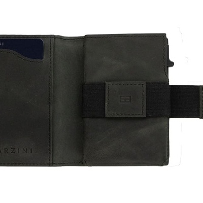 Porta Cartões Garzini Brushed Black