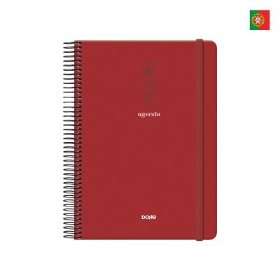 Agenda Dohe Diária - Évora – 14 x 20 cm. – Vermelho