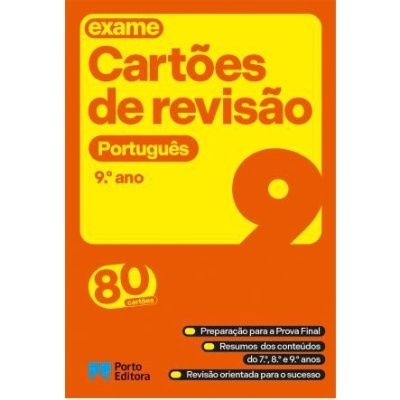 Cartões de revisão - Livro Português - 9.º ano